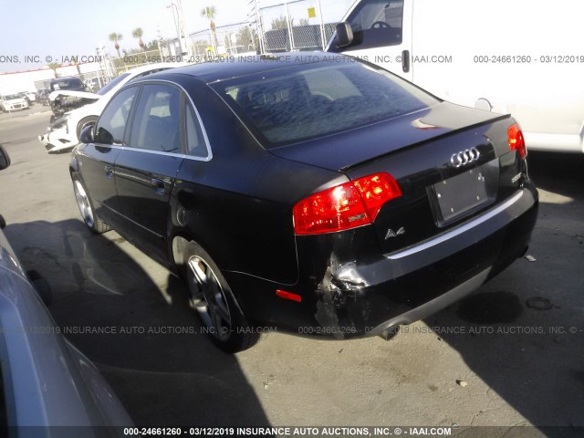 WAUAF78E46A132979 - 2006 AUDI A4 2/TURBO BLACK photo 3