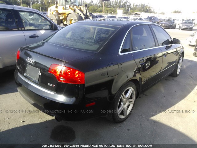 WAUAF78E46A132979 - 2006 AUDI A4 2/TURBO BLACK photo 4