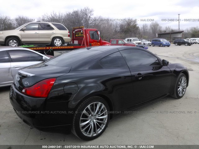 JN1CV6EL9CM472251 - 2012 INFINITI G37 BLACK photo 4