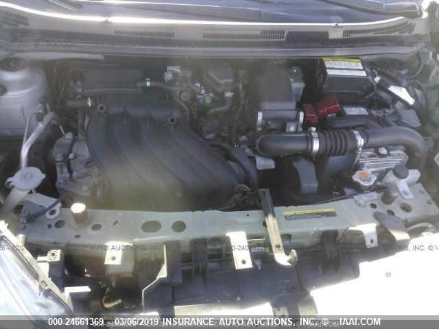 3N1CE2CP5EL435161 - 2014 NISSAN VERSA NOTE S/S PLUS/SV/SL GRAY photo 10