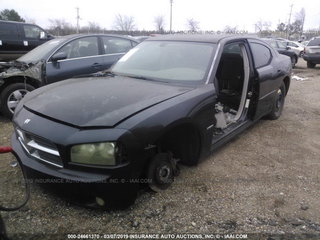 2B3KS53H46H344554 - 2006 DODGE CHARGER R/T BLACK photo 2