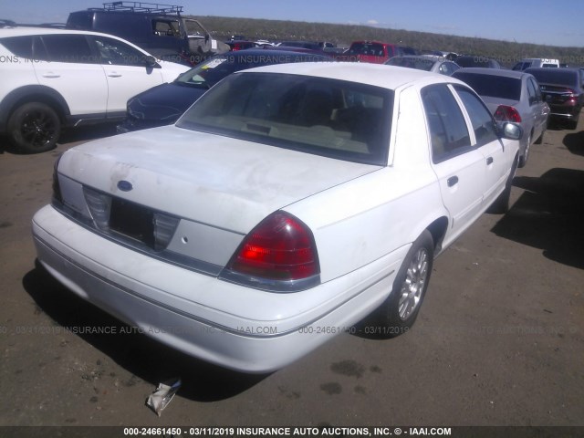 2FAFP74W73X215030 - 2003 FORD CROWN VICTORIA LX WHITE photo 4