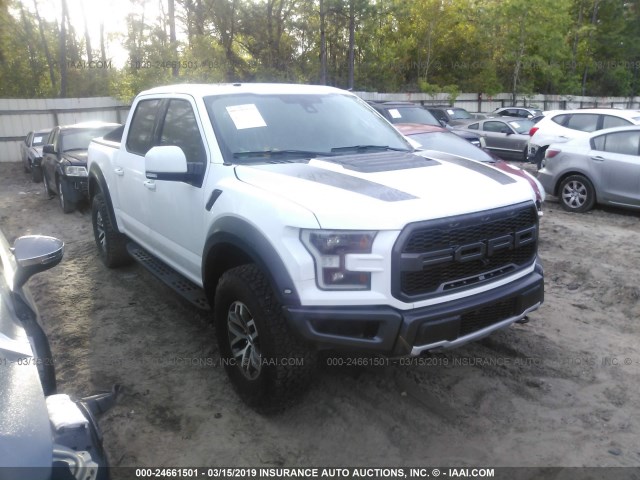 1FTFW1RG6JFA46591 - 2018 FORD F150 RAPTOR WHITE photo 1