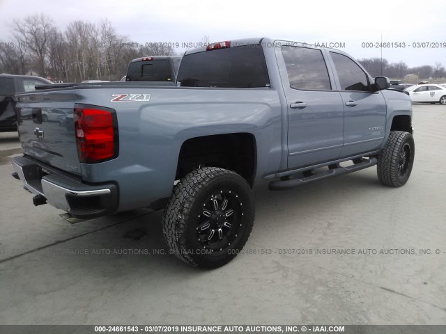 3GCUKREC7FG327499 - 2015 CHEVROLET SILVERADO K1500 LT BLUE photo 4