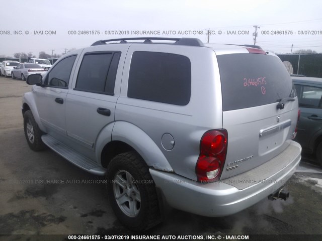 1D8HB58D74F141606 - 2004 DODGE DURANGO LIMITED SILVER photo 3