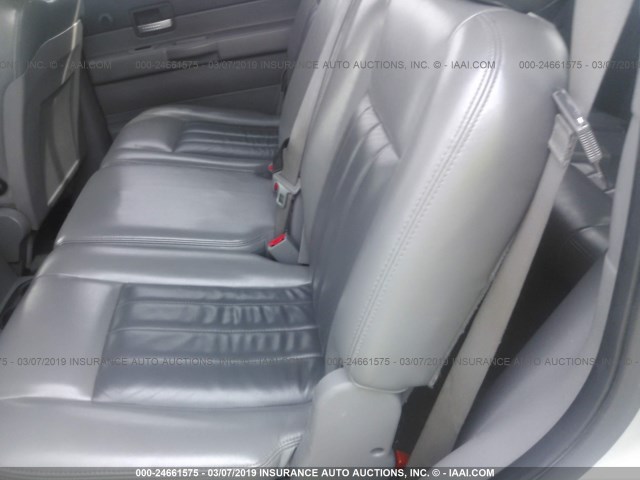 1D8HB58D74F141606 - 2004 DODGE DURANGO LIMITED SILVER photo 8