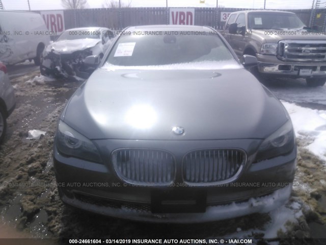 WBAKC6C53CDX99521 - 2012 BMW 750 XI GRAY photo 6