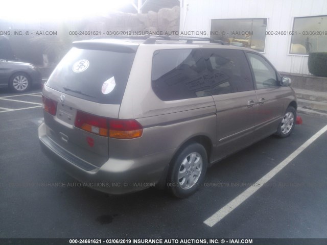 5FNRL18983B111585 - 2003 HONDA ODYSSEY EXL GOLD photo 4