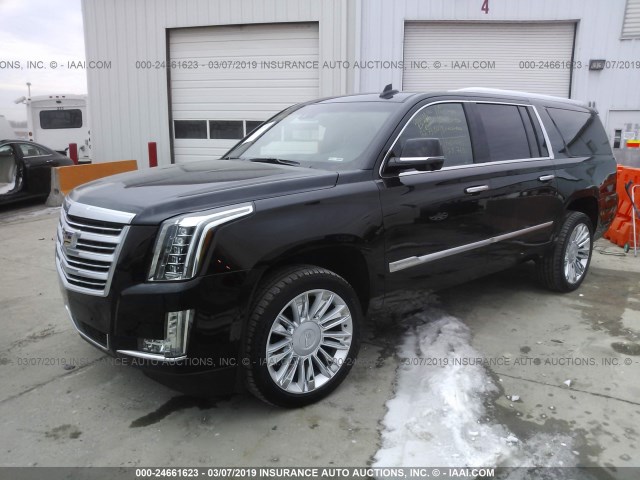 1GYS4KKJ9GR227380 - 2016 CADILLAC ESCALADE ESV PLATINUM BLACK photo 2