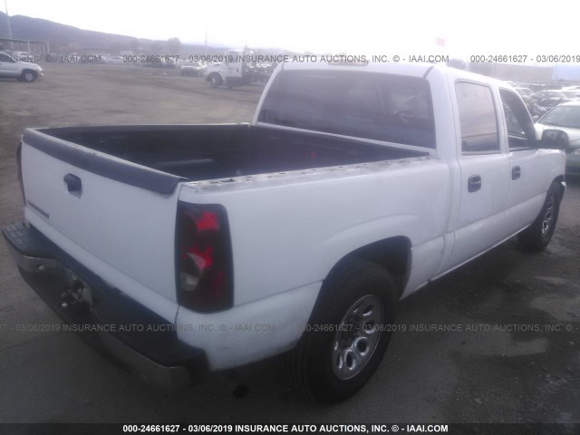 2GCEC13V061256355 - 2006 CHEVROLET SILVERADO C1500 WHITE photo 4