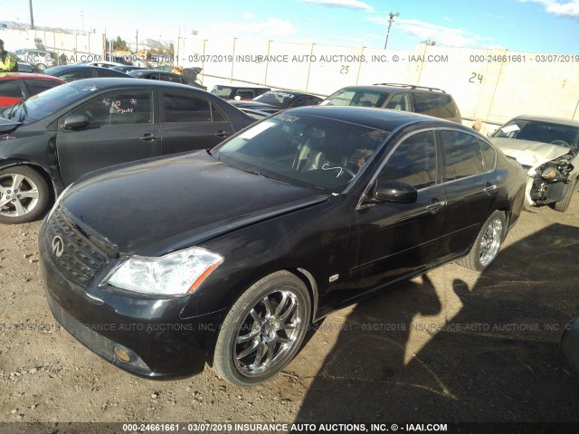 JNKAY01E86M104310 - 2006 INFINITI M35 BLACK photo 2