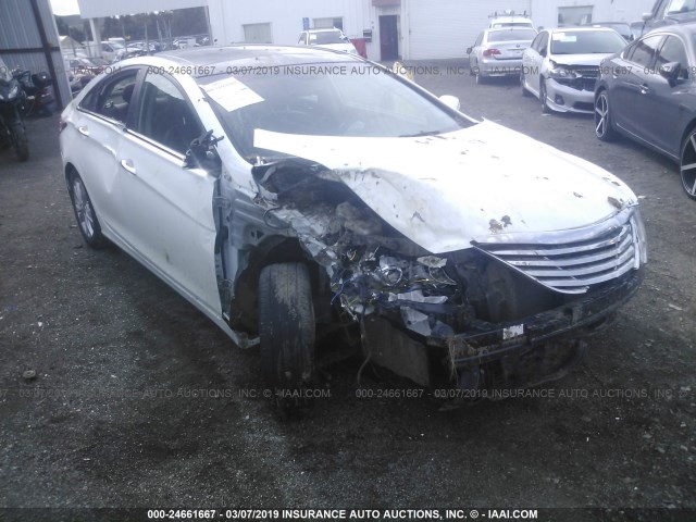 5NPEC4AC1CH483213 - 2012 HYUNDAI SONATA SE/LIMITED WHITE photo 1