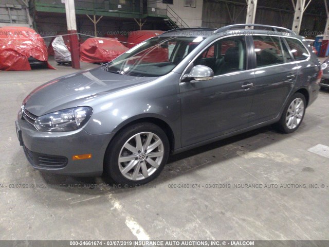 3VWPL7AJ4BM617064 - 2011 VOLKSWAGEN JETTA TDI GRAY photo 2