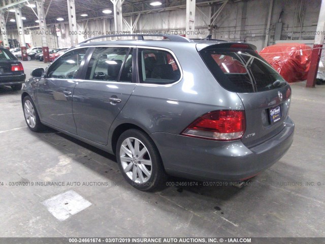 3VWPL7AJ4BM617064 - 2011 VOLKSWAGEN JETTA TDI GRAY photo 3