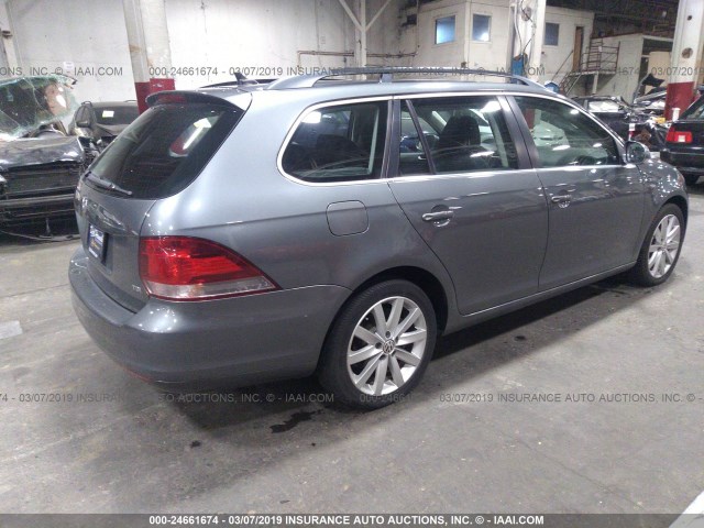 3VWPL7AJ4BM617064 - 2011 VOLKSWAGEN JETTA TDI GRAY photo 4