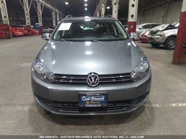 3VWPL7AJ4BM617064 - 2011 VOLKSWAGEN JETTA TDI GRAY photo 6