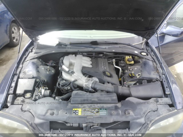 1LNHM86S84Y617003 - 2004 LINCOLN LS BLUE photo 10