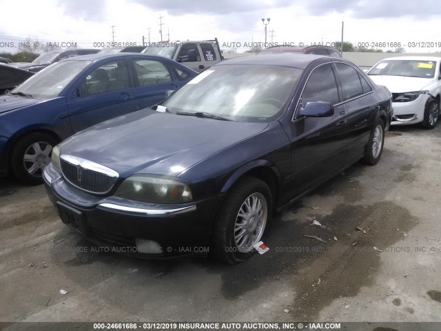 1LNHM86S84Y617003 - 2004 LINCOLN LS BLUE photo 2
