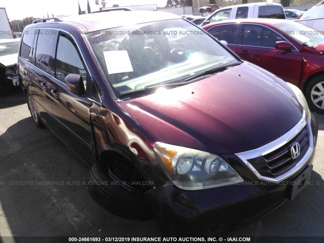 5FNRL38849B005274 - 2009 HONDA ODYSSEY TOURING MAROON photo 1