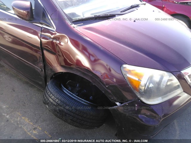 5FNRL38849B005274 - 2009 HONDA ODYSSEY TOURING MAROON photo 6