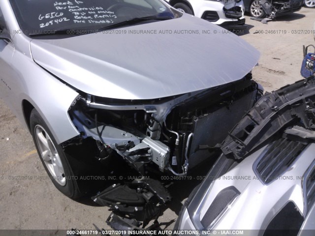 1G1ZB5ST8JF257176 - 2018 CHEVROLET MALIBU LS SILVER photo 6
