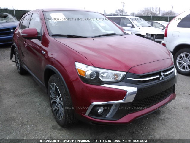 JA4AR3AW9JU013364 - 2018 MITSUBISHI OUTLANDER SPORT ES/SE MAROON photo 1