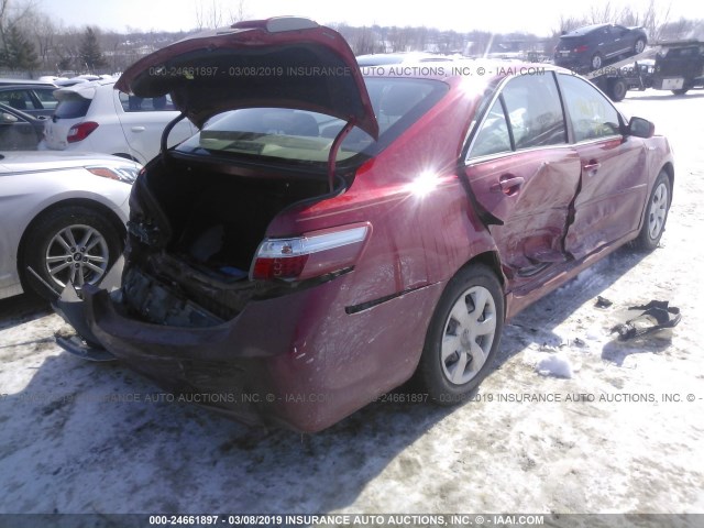 4T1BB46K39U099627 - 2009 TOYOTA CAMRY HYBRID MAROON photo 4