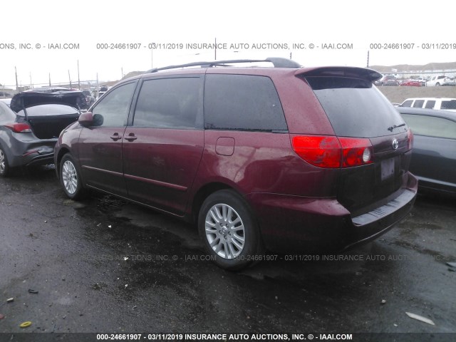 5TDZK22CX9S262994 - 2009 TOYOTA SIENNA XLE/XLE LIMITED RED photo 3