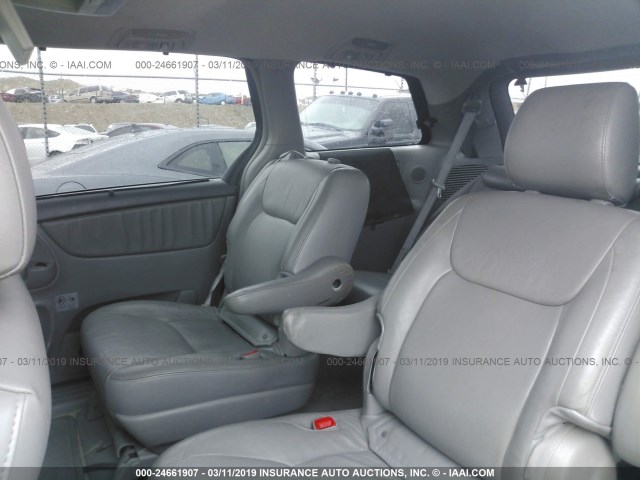 5TDZK22CX9S262994 - 2009 TOYOTA SIENNA XLE/XLE LIMITED RED photo 8