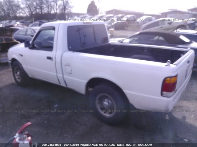 1FTYR10VXXUB89138 - 1999 FORD RANGER WHITE photo 3