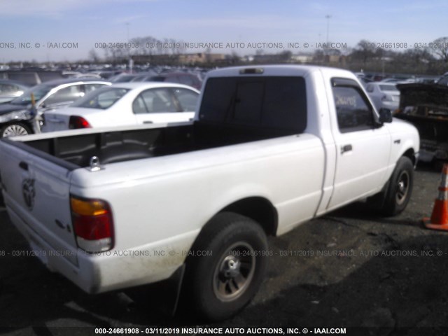 1FTYR10VXXUB89138 - 1999 FORD RANGER WHITE photo 4