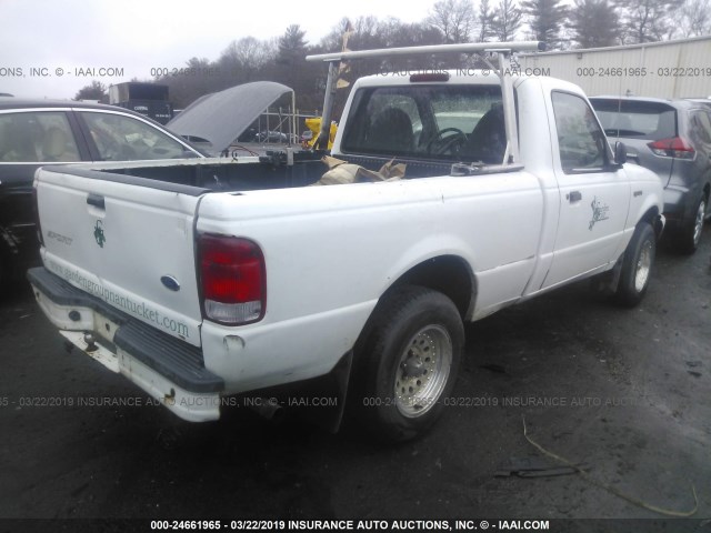 1FTYR10C2YTA83837 - 2000 FORD RANGER WHITE photo 4