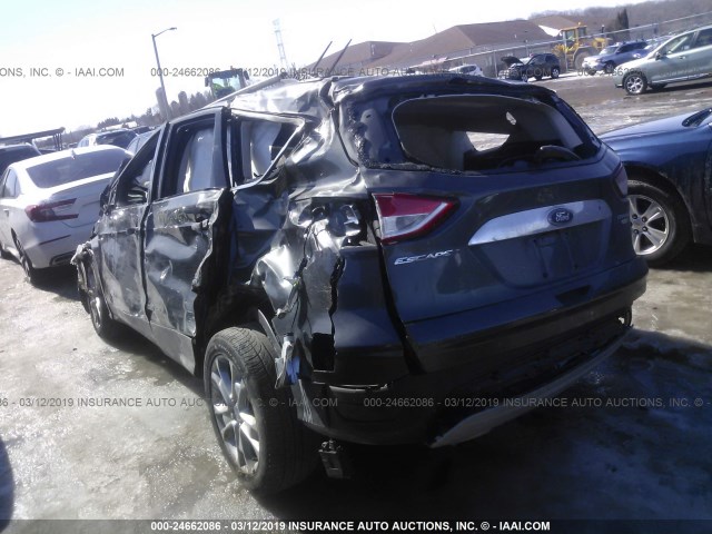 1FMCU9J97FUA77156 - 2015 FORD ESCAPE TITANIUM GRAY photo 3