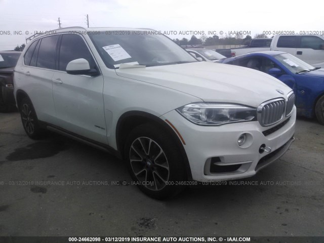 5UXKR2C56H0U20079 - 2017 BMW X5 SDRIVE35I WHITE photo 1