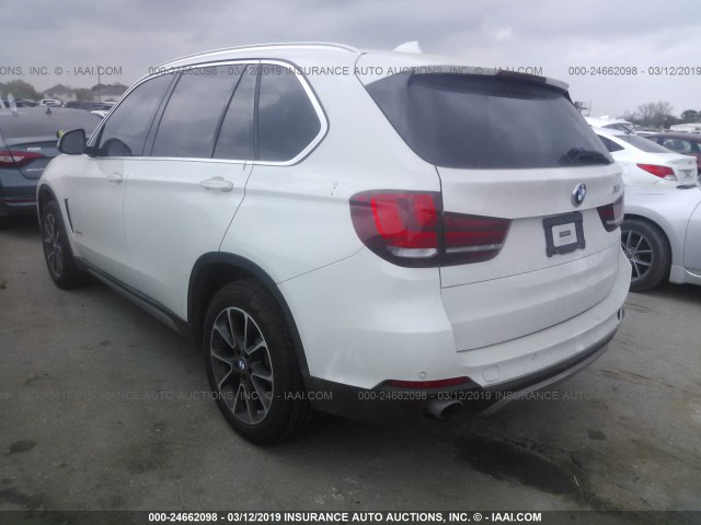 5UXKR2C56H0U20079 - 2017 BMW X5 SDRIVE35I WHITE photo 3