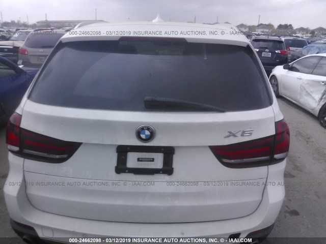 5UXKR2C56H0U20079 - 2017 BMW X5 SDRIVE35I WHITE photo 6