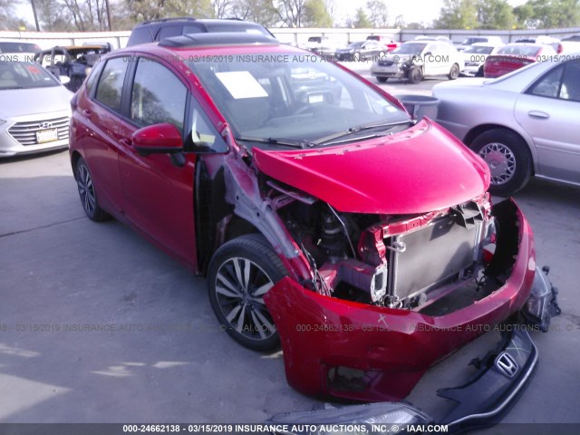 JHMGK5H72GX006129 - 2016 HONDA FIT EX/EXL RED photo 1