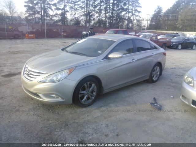 5NPEC4ABXBH303796 - 2011 HYUNDAI SONATA SE/LIMITED Champagne photo 2