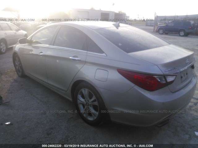 5NPEC4ABXBH303796 - 2011 HYUNDAI SONATA SE/LIMITED Champagne photo 3