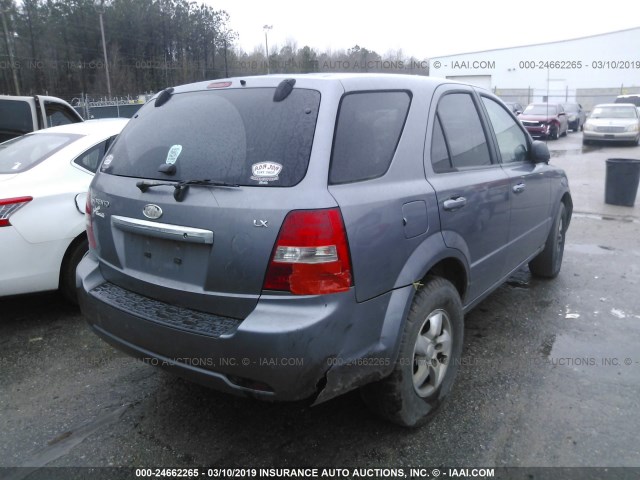 KNDJD736775708969 - 2007 KIA SORENTO EX/LX GRAY photo 4