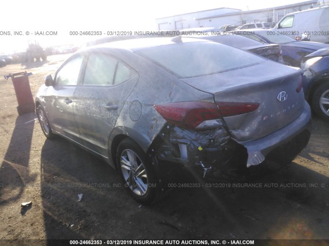 KMHD84LF5KU733637 - 2019 HYUNDAI ELANTRA SEL/VALUE/LIMITED SILVER photo 3