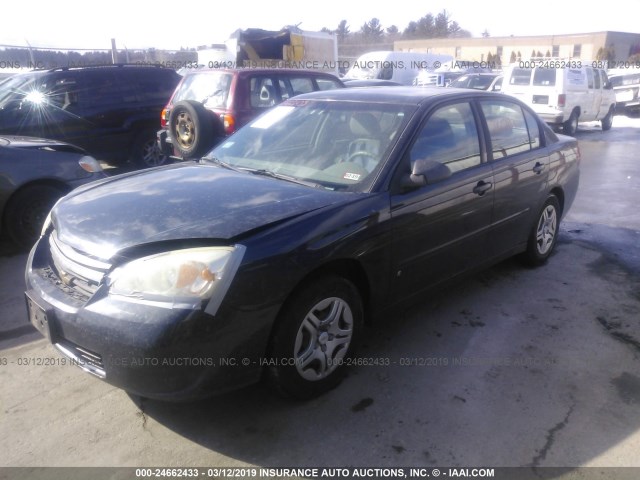 1G1ZS57F77F128616 - 2007 CHEVROLET MALIBU LS BLUE photo 2