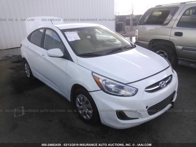 KMHCT4AEXGU161640 - 2016 HYUNDAI ACCENT SE WHITE photo 1