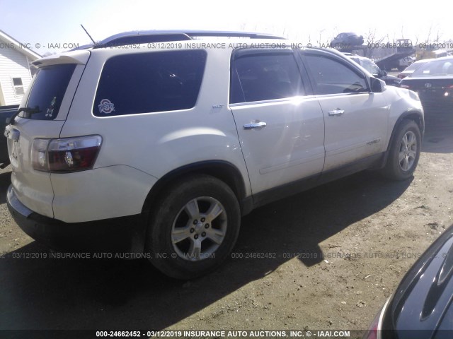 1GKER23728J199014 - 2008 GMC ACADIA SLT-1 WHITE photo 4