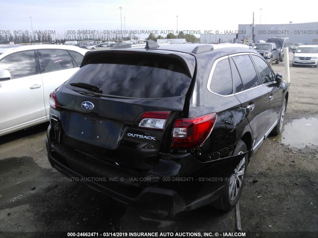 4S4BSATC2J3302576 - 2018 SUBARU OUTBACK TOURING BLACK photo 4