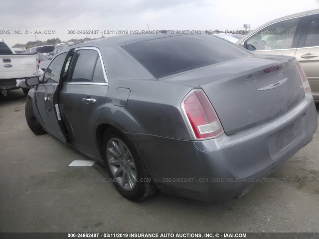 2C3CCACG7CH252903 - 2012 CHRYSLER 300 LIMITED GRAY photo 3