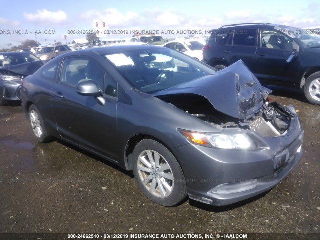 2HGFG3B09CH514936 - 2012 HONDA CIVIC EXL GRAY photo 1