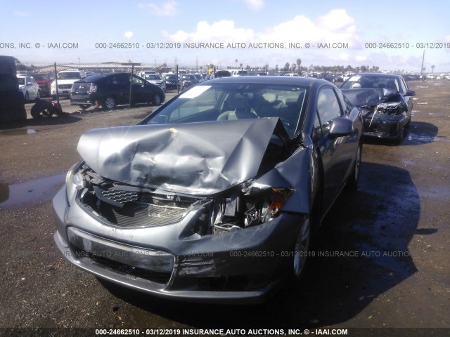 2HGFG3B09CH514936 - 2012 HONDA CIVIC EXL GRAY photo 6