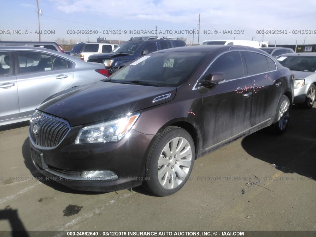 1G4GC5G3XFF232576 - 2015 BUICK LACROSSE BROWN photo 2