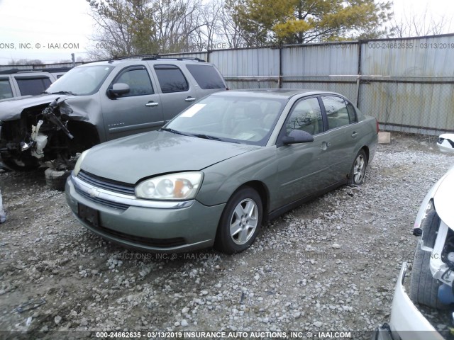 1G1ZT54865F173272 - 2005 CHEVROLET MALIBU LS GREEN photo 2